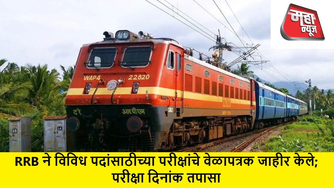 Railway Recruitment Board Exam Schedule 2024