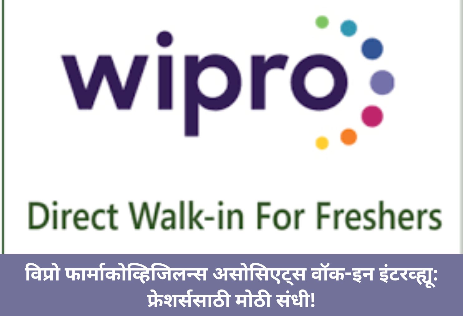 Wipro Walk-In: Opportunity for Freshers!